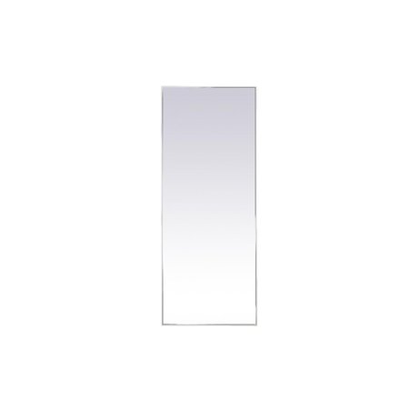 BLUEPRINTS 24 x 60 in. Metal Frame Rectangle Mirror, White BL2571289